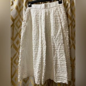 J. Crew White A - Line skirt